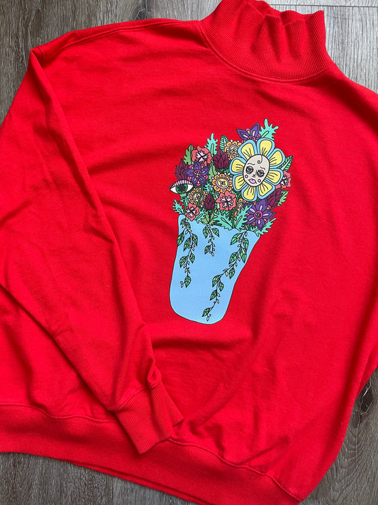 all the flowers crewneck